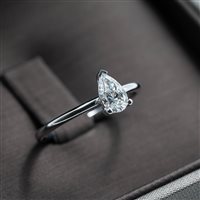 Fabriano - Piazza del Comune 25 - Ring Lux Gioielli Woman in White Gold Diamante 0.51 Ct ANL3556.051.Q.BI - ANL3556.051.Q.BI